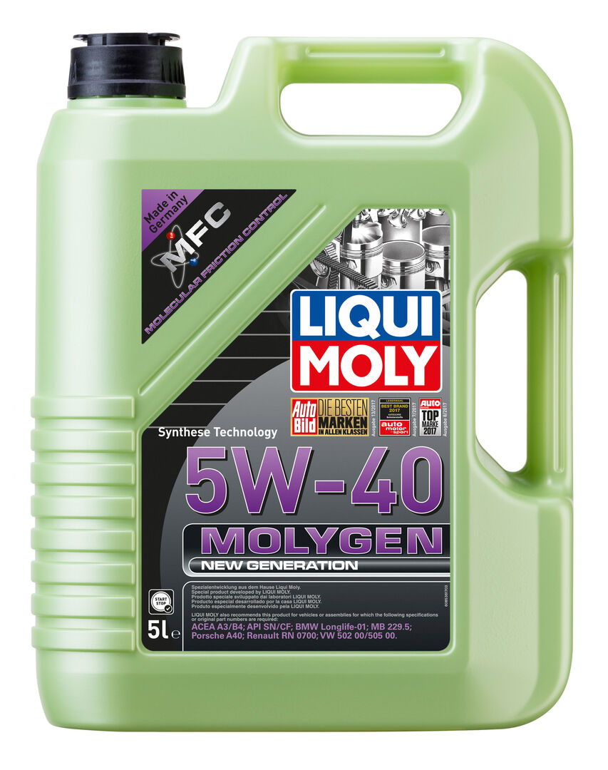 НС-синтетическое моторное масло Molygen New Generation 5W-40 | Liqui Moly