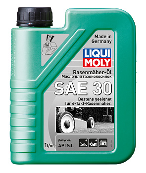 Минеральное моторное масло для газонокосилок Rasenmaher-Oil 30 1 л. артикул 3991 LIQUI MOLY