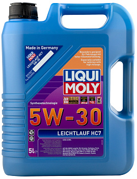 НС-синтетическое моторное масло Leichtlauf HC 7 5W-30 5 л. артикул 8542 LIQUI MOLY
