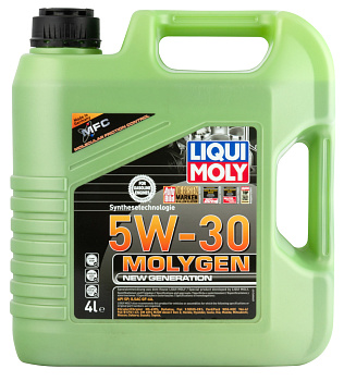 НС-синтетическое моторное масло Molygen New Generation 5W-30 4 л. артикул 9089 LIQUI MOLY