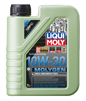 НС-синтетическое моторное масло Molygen New Generation 10W-30 1 л. артикул 9975 LIQUI MOLY