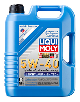 НС-синтетическое моторное масло Leichtlauf High Tech 5W-40 5 л. артикул 8029 LIQUI MOLY