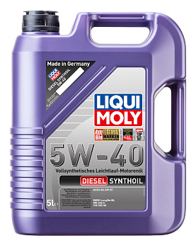 Синтетическое моторное масло Diesel Synthoil 5W-40 5 л. артикул 1927 LIQUI MOLY