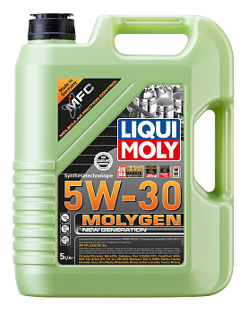 НС-синтетическое моторное масло Molygen New Generation 5W-30 5 л. артикул 9043 LIQUI MOLY