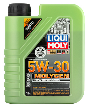 НС-синтетическое моторное масло Molygen New Generation 5W-30 1 л. артикул 9047 LIQUI MOLY