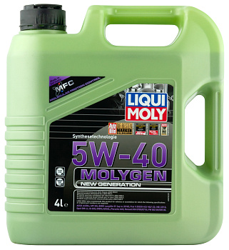 НС-синтетическое моторное масло Molygen New Generation 5W-40 4 л. артикул 8578 LIQUI MOLY