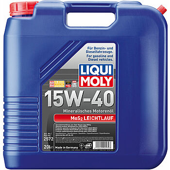Минеральное моторное масло MoS2 Leichtlauf 15W-40 - 20 л