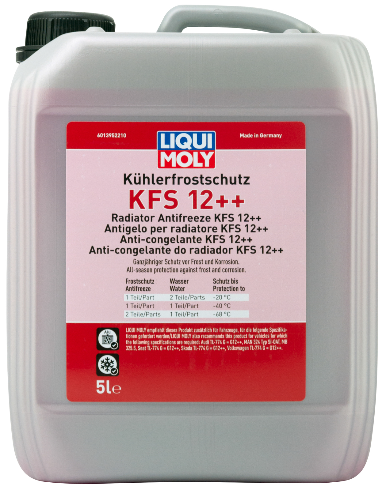 Антифриз-концентрат Kuhlerfrostschutz KFS 12++ 5 л. 21135 LIQUI MOLY -  купить по низкой цене