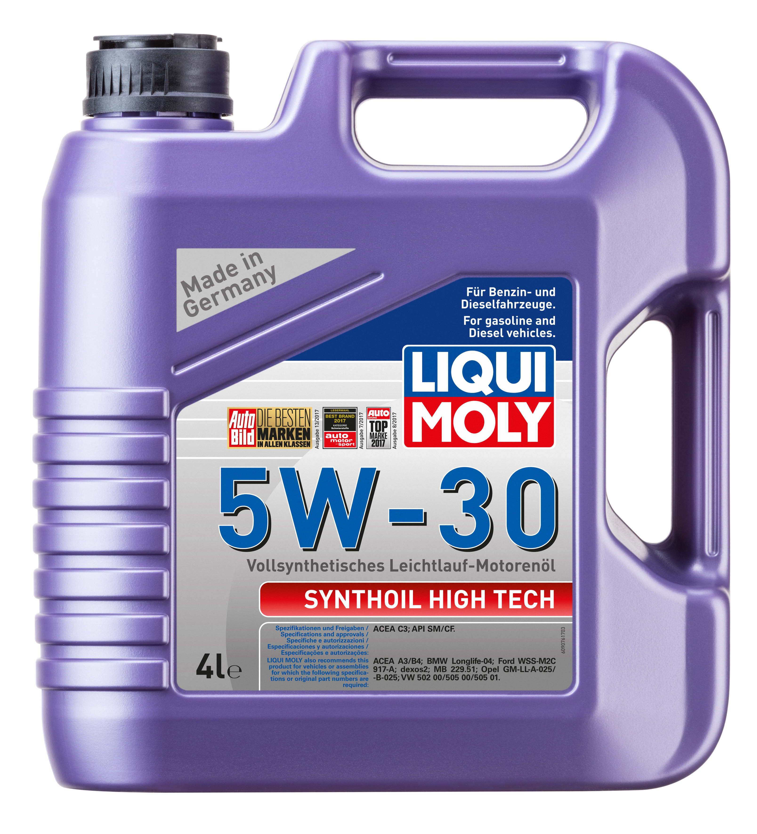 Синтетическое моторное масло Synthoil High Tech 5W-30 4 л. 9076 LIQUI MOLY  - купить по низкой цене