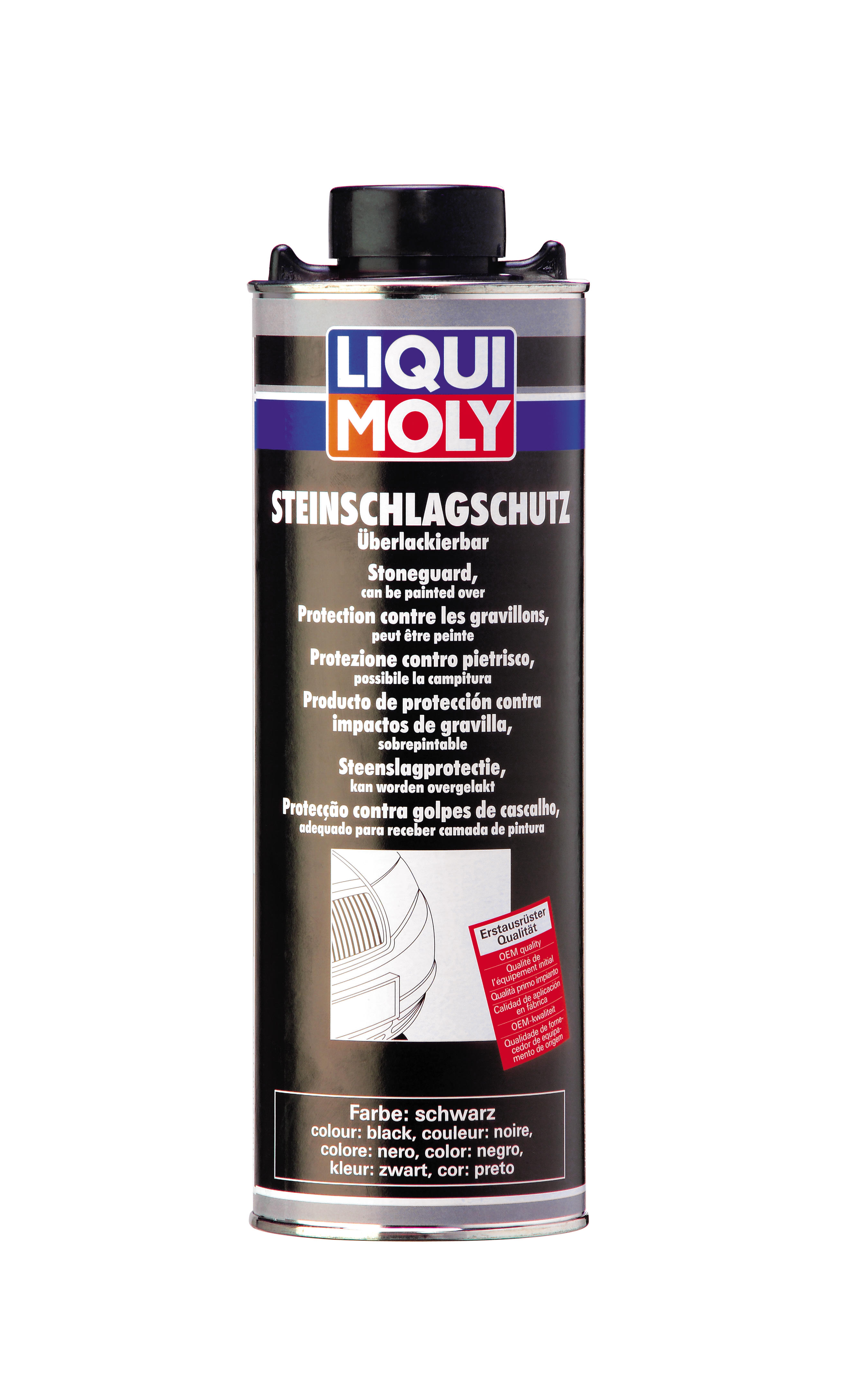 Антигравий черный Steinschlag-Schutz schwarz в баллончиках 1 л. 6110 LIQUI  MOLY - купить по низкой цене