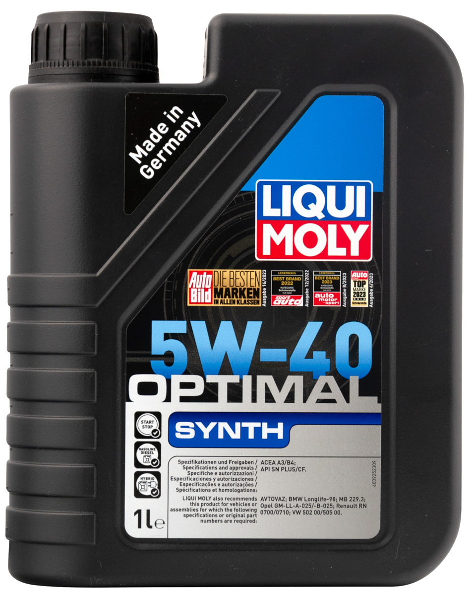 НС-синтетическое моторное масло Optimal Synth 5W-40 1 л. 3925 LIQUI MOLY -  купить по низкой цене