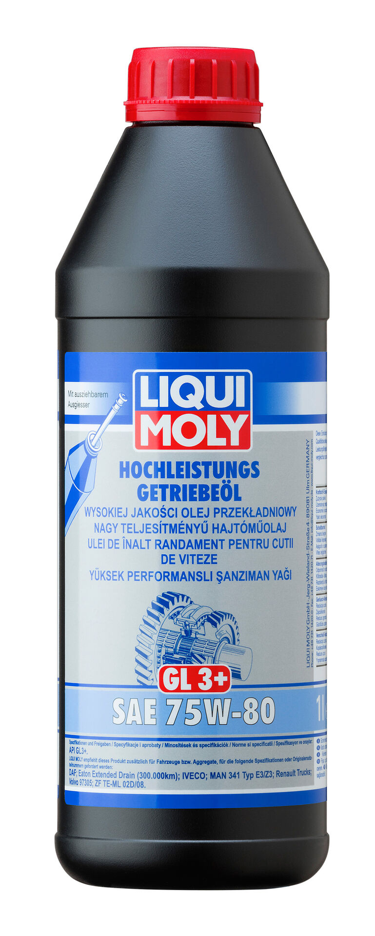 НС-синтетическое трансмиссионное масло Hochleistungs-Getriebeoil 75W-80 1  л. 7584 LIQUI MOLY - купить по низкой цене