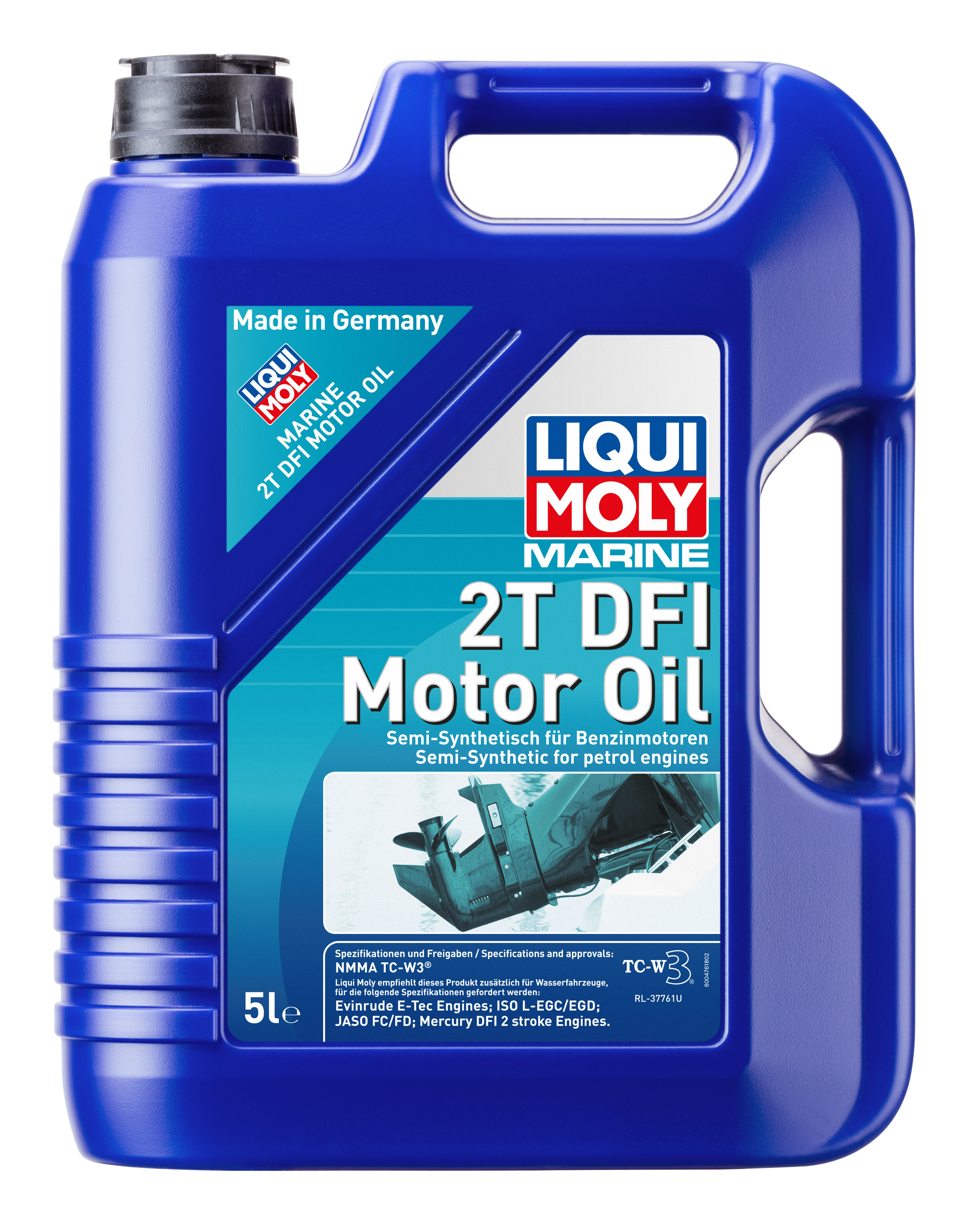 Полусинтетическое моторное масло для водной техники Marine 2T DFI Motor Oil 5л