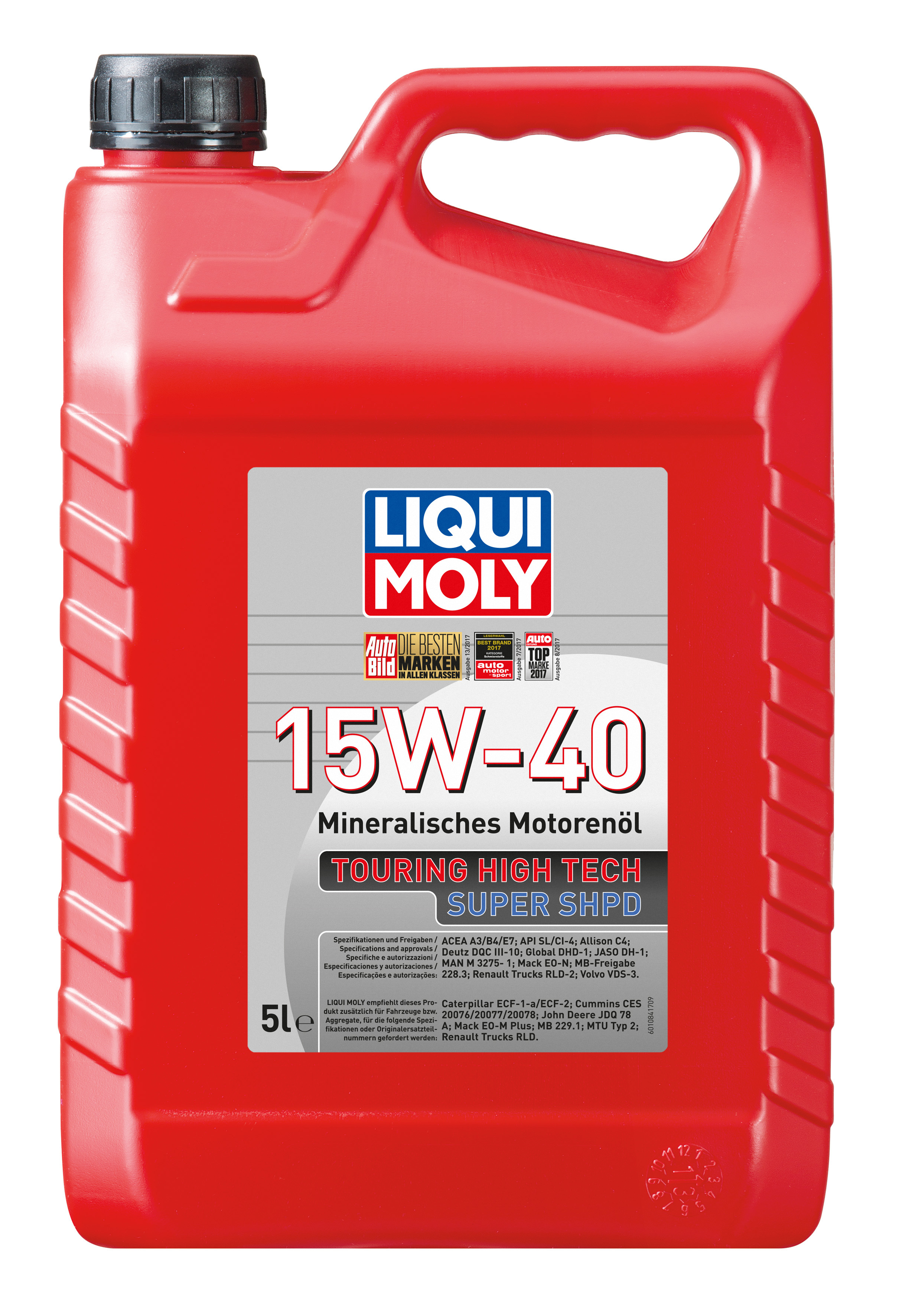 Минеральное моторное масло Touring High Tech Super SHPD 15W-40 5 л. 1084 LIQUI  MOLY - купить по низкой цене