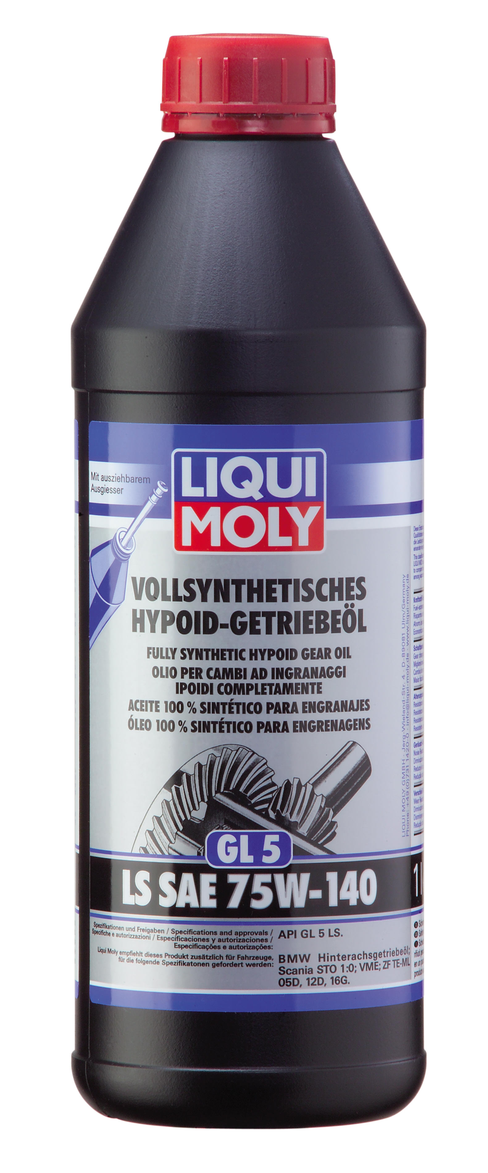 Синтетическое трансмиссионное масло Vollsynthetisches Hypoid-Getriebeoil LS 75W-140