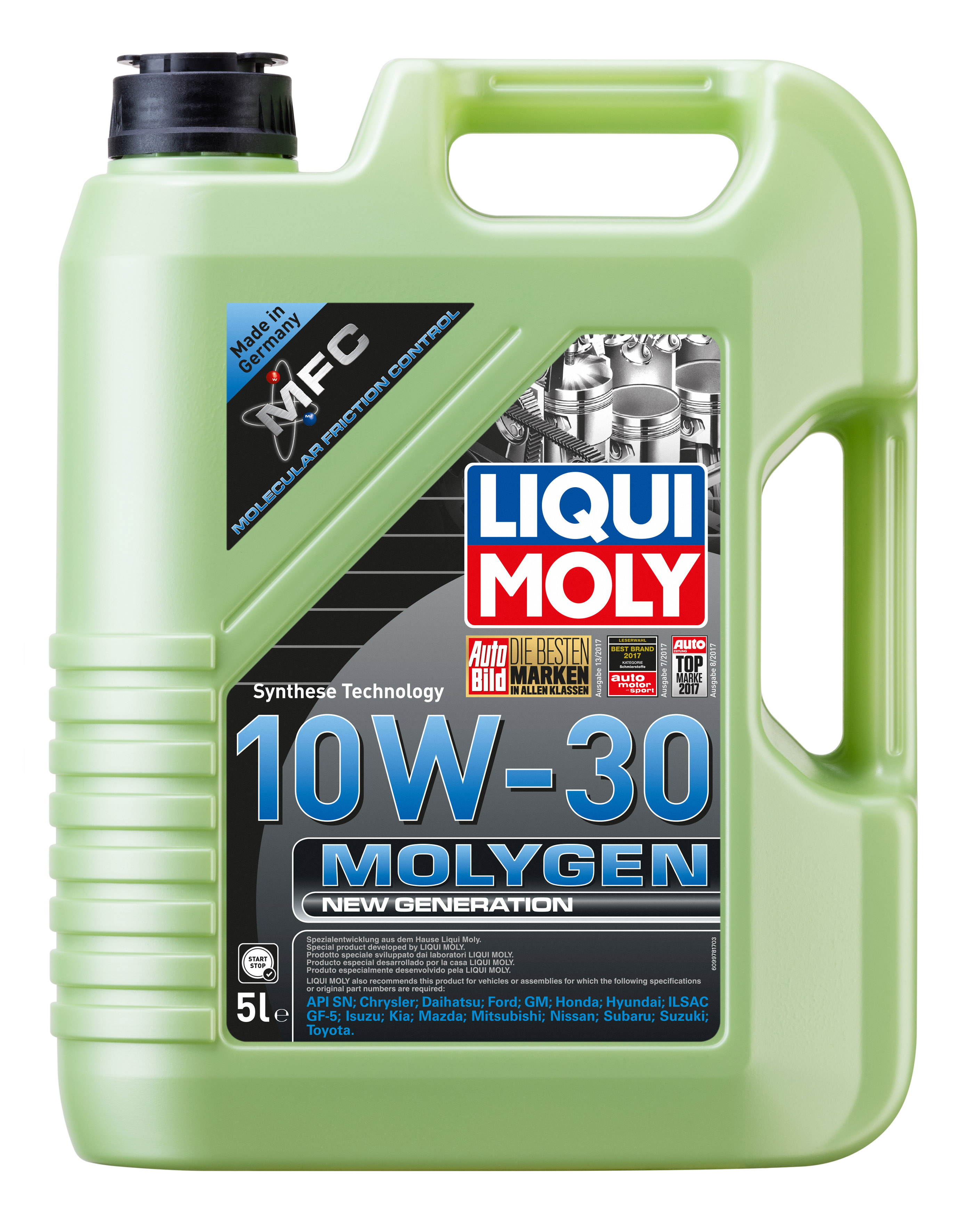 НС-синтетическое моторное масло Molygen New Generation 10W-30