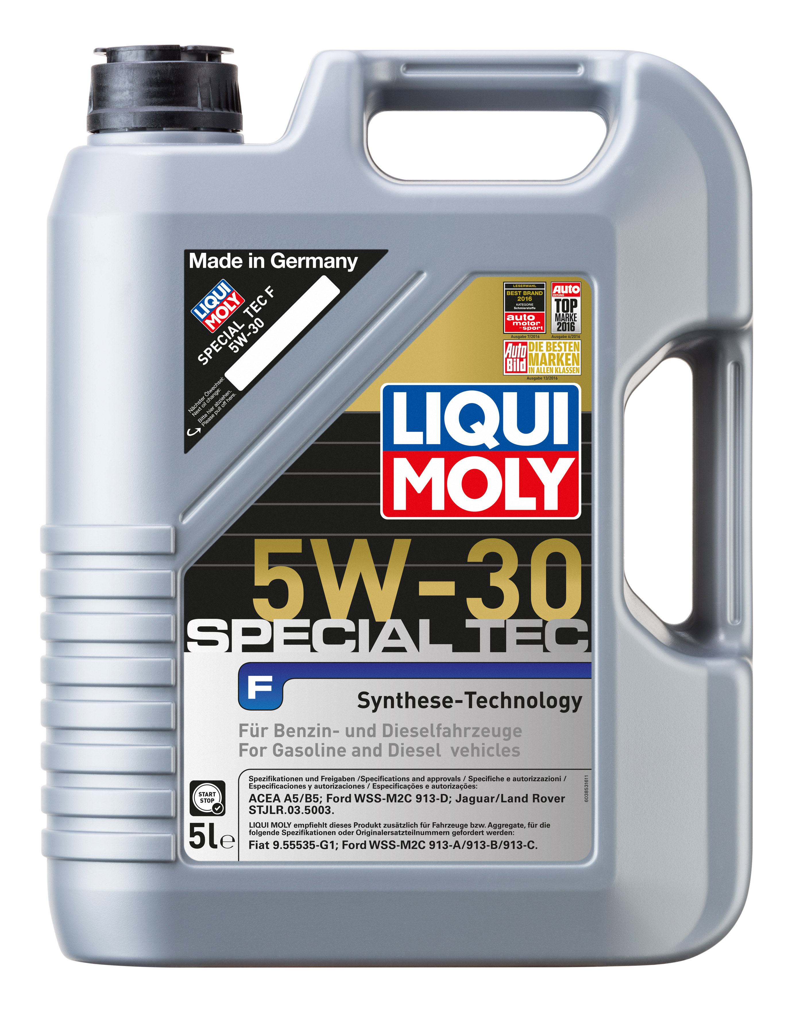 НС-синтетическое моторное масло Special Tec F 5W-30 5 л. 8064 LIQUI MOLY -  купить по низкой цене