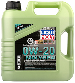 НС-синтетическое моторное масло Molygen New Generation 0W-20 4 л. артикул 21357 LIQUI MOLY