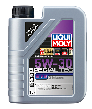 НС-синтетическое моторное масло Special Tec B FE 5W-30 1 л. артикул 21380 LIQUI MOLY