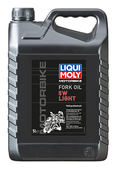 Синтетическое масло для вилок и амортизаторов Motorbike Fork Oil Light 5W 5 л. артикул 1623 LIQUI MOLY