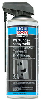 Грязеотталкивающая белая смазка Pro-Line Wartungs-Spray weiss 0,4 л. артикул 7387 LIQUI MOLY