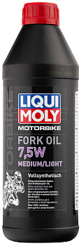 Синтетическое масло для вилок и амортизаторов Motorbike Fork Oil Medium/Light 7,5W 1 л. артикул 2719 LIQUI MOLY