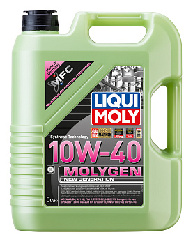 НС-синтетическое моторное масло Molygen New Generation 10W-40 5 л. артикул 9061 LIQUI MOLY