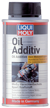 Антифрикционная присадка с дисульфидом молибдена в моторное масло Oil Additiv 0,125 л. артикул 1011 LIQUI MOLY
