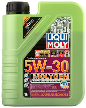 НС-синтетическое моторное масло Molygen New Generation DPF 5W-30 1 л. артикул 21224 LIQUI MOLY