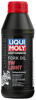 Синтетическое масло для вилок и амортизаторов Motorbike Fork Oil Light 5W 0,5 л. артикул 1523 LIQUI MOLY