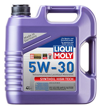 Синтетическое моторное масло Synthoil High Tech 5W-30 4 л. артикул 9076 LIQUI MOLY