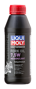 Синтетическое масло для вилок и амортизаторов Motorbike Fork Oil Medium/Light 7,5W 0,5 л. артикул 3099 LIQUI MOLY