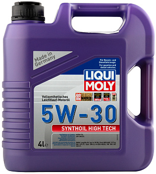 Синтетическое моторное масло Synthoil High Tech 5W-30 4 л. артикул 20958 LIQUI MOLY