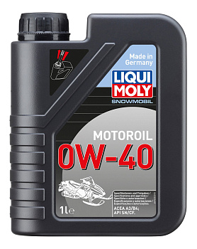 Синтетическое моторное масло для снегоходов Snowmobil Motoroil 0W-40 1 л. артикул 7520 LIQUI MOLY