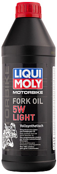 Синтетическое масло для вилок и амортизаторов Motorbike Fork Oil Light 5W 1 л. артикул 2716 LIQUI MOLY