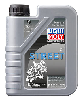 Полусинтетическое моторное масло для 2-тактных мотоциклов Motorbike 2T Street L-EGC 1 л. артикул 3981 LIQUI MOLY