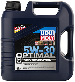 НС-синтетическое моторное масло Optimal New Generation 5W-30 4 л. артикул 39031 LIQUI MOLY