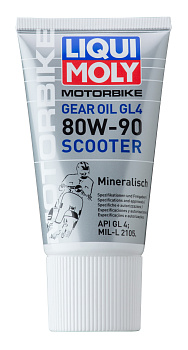 Минеральное трансмиссионное масло для скутеров Motorbike Gear Oil Scooter 80W-90 0,15 л. артикул 1680 LIQUI MOLY