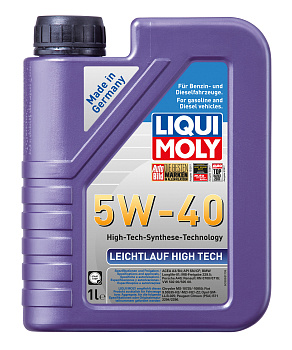 НС-синтетическое моторное масло Leichtlauf High Tech 5W-40 1 л. артикул 3863 LIQUI MOLY