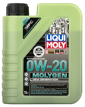 НС-синтетическое моторное масло Molygen New Generation 0W-20 1 л. артикул 21356 LIQUI MOLY