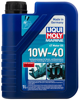 НС-синтетическое моторное масло для лодок Marine 4T Motor Oil 10W-40 1 л. артикул 25012 LIQUI MOLY