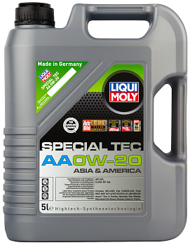 НС-синтетическое моторное масло Special Tec AA 0W-20 5 л. артикул 6739 LIQUI MOLY