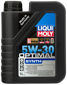 НС-синтетическое моторное масло Optimal Synth 5W-30 1 л. артикул 39000 LIQUI MOLY