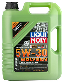 НС-синтетическое моторное масло Molygen New Generation 5W-30 5 л. артикул 9952 LIQUI MOLY