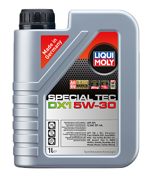 НС-синтетическое моторное масло Special Tec DX1 5W-30 1 л. артикул 20967 LIQUI MOLY