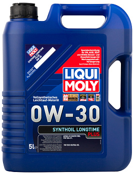 Синтетическое моторное масло Synthoil Longtime Plus 0W-30 5 л. артикул 1151 LIQUI MOLY