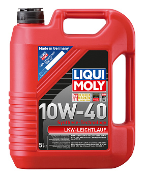 НС-синтетическое моторное масло LKW-Leichtlauf-Motoroil 10W-40 5 л. артикул 8026 LIQUI MOLY