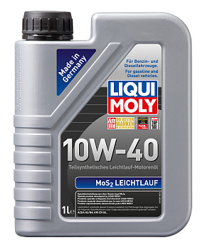 Полусинтетическое моторное масло MoS2 Leichtlauf 10W-40 1 л. артикул 1930 LIQUI MOLY