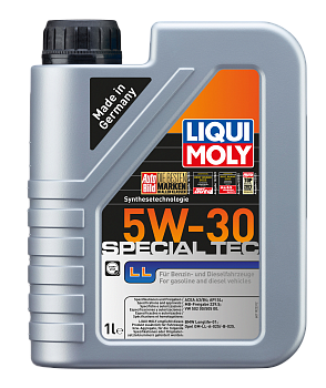 НС-синтетическое моторное масло Special Tec LL 5W-30 1 л. артикул 2447 LIQUI MOLY