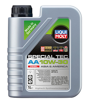 НС-синтетическое моторное масло Special Tec AA  Diesel 10W-30 1 л. артикул 39026 LIQUI MOLY